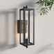 Messi 1 Light 18 inch Textured Black Outdoor Wall Sconce